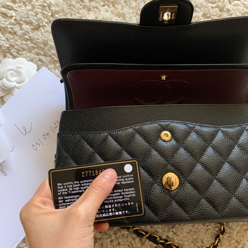 SOLD Chanel classic double flap medium black bag - Picture 4 of 8